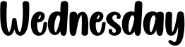 Wednesday Font