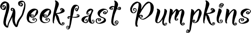 Weekfast Pumpkins Font