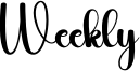 Weekly Font