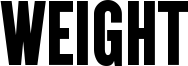 Weight Font