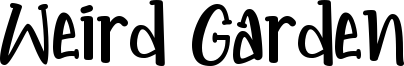 Weird Garden Font