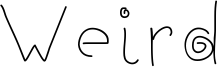 Weird Font