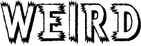 Weird Font
