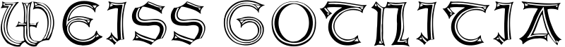 Weiss Gotnitials Font