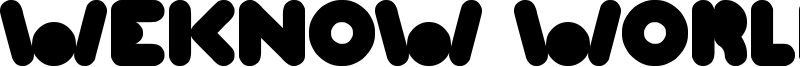 Weknow World Font
