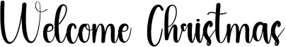 Welcome Christmas Font
