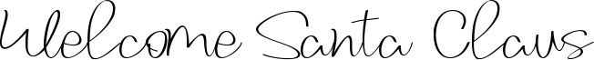 Welcome Santa Claus Font