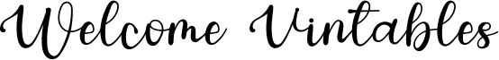 Welcome Vintables Font