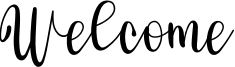 Welcome Font