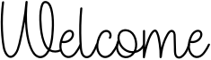 Welcome Font