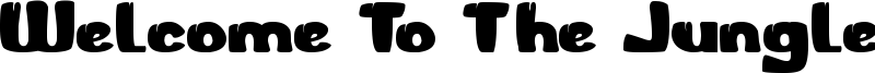 Welcome To The Jungle Font