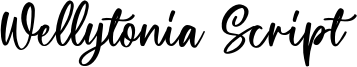 Wellytonia Script Font