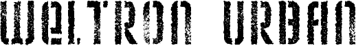 Weltron Urban Font