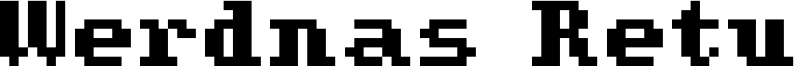 Werdnas Return Font