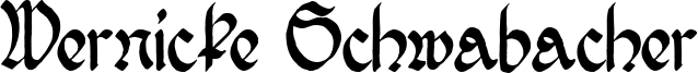 Wernicke Schwabacher Font