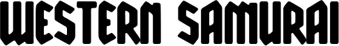 Western Samurai Font