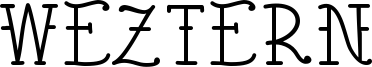 Weztern Font
