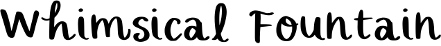 Whimsical Fountain Font