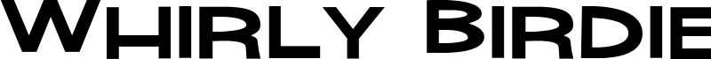 Whirly Birdie Font