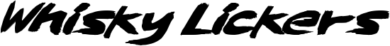 Whisky Lickers Font