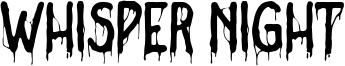 Whisper Night Font