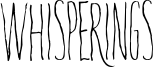 Whisperings Font