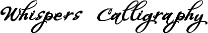 Whispers Calligraphy Font