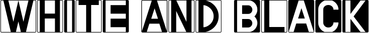 White And Black Font