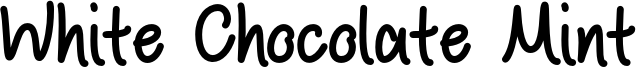 White Chocolate Mint - OTF.otf
