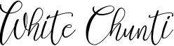 White Chunti Font