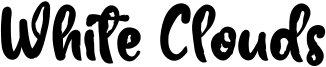 White Clouds Font