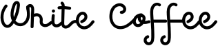 White Coffee Font