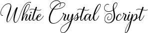 White Crystal Script Font