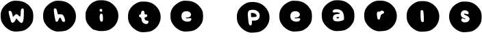 White Pearls Font