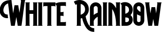 White Rainbow Font