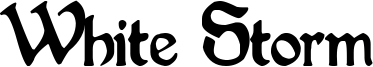 White Storm Font