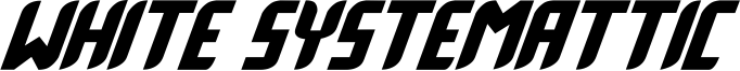 White Systemattic Font