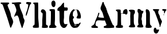 White Army Font