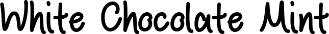 White Chocolate Mint Font