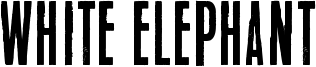 White Elephant Font