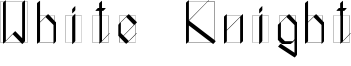 White Knight Font