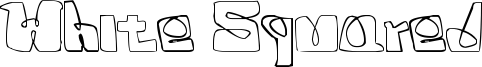 White Squared Font