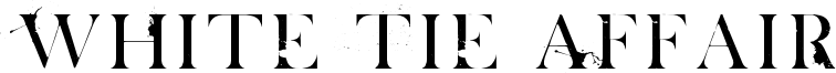 White Tie Affair Font