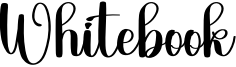 Whitebook Font