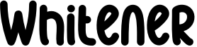 Whitener Font