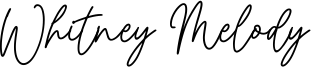 Whitney Melody Font