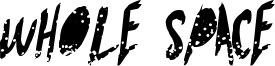 Whole Space Font