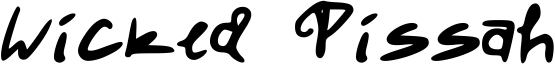 Wicked Pissah Font