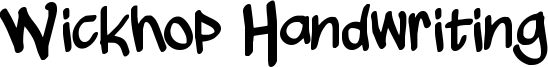 Wickhop Handwriting Font