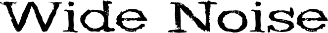 Wide Noise Font